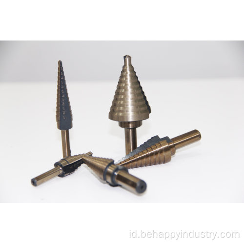 Step Drill Bits Kit dalam kasus aluminium